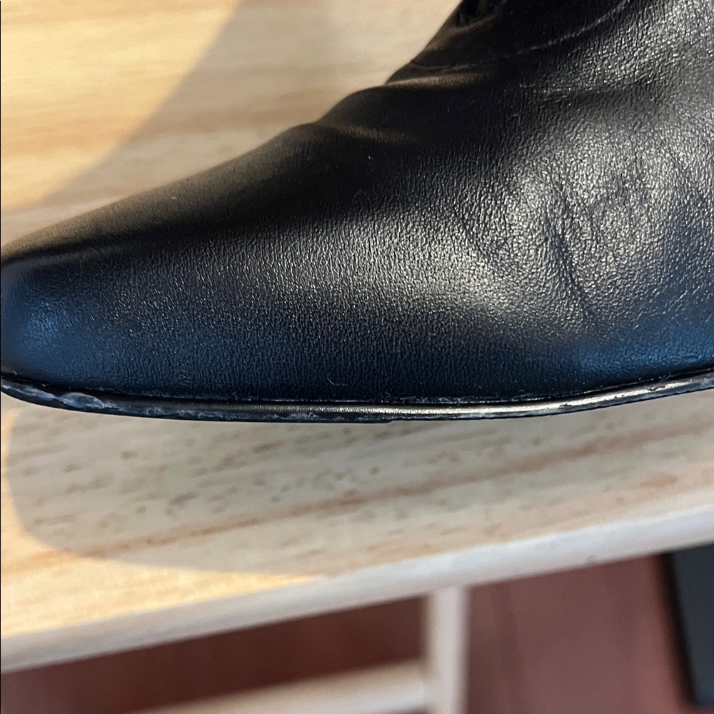 Alexis Black Leather Ankle Boots size 10M - Picture 9 of 9